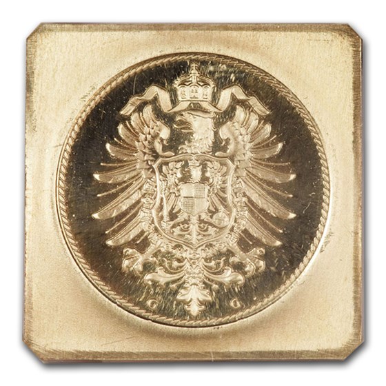 1873-G Germany Empire Gold Restrike Pattern 10 Pfennig PF-66 NGC 1873-G Germany Empire Gold Restrike Pattern 10 Pfennig PF-66 NGC